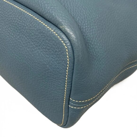 Auth PRADA - BR4829 Blue Gray Leather Shoulder Bag - Picture 7 of 16